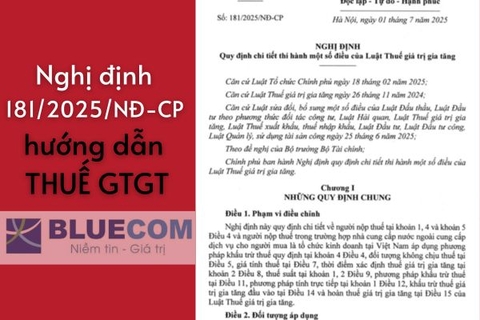 Nghị định 181/2025/NĐ-CP hướng dẫn chi tiết Luật thuế GTGT - Những điểm nổi bật