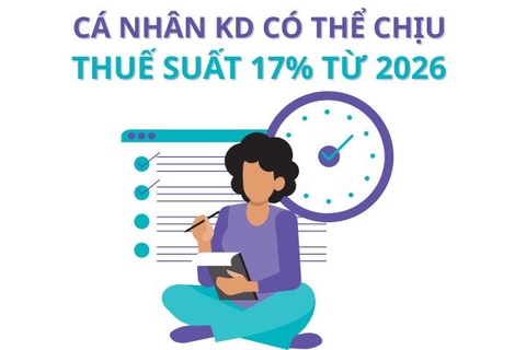 Cá nhân kinh doanh có thể chịu thuế suất 17% từ năm 2026 - Lộ trình ra sao?
