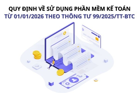 Quy định về sử dụng phần mềm kế toán từ 01/01/2026 theo Thông tư 99/2025/TT-BTC