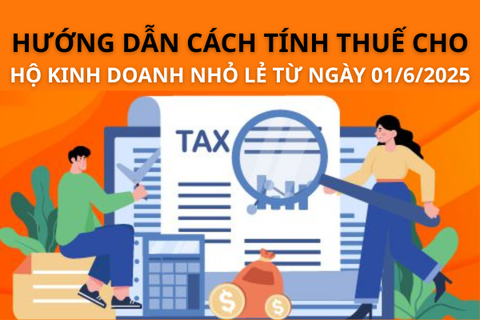 Hướng dẫn cách tính thuế cho hộ kinh doanh nhỏ lẻ từ ngày 01/6/2025 (bỏ khoán thuế cho doanh thu ≥1 tỷ)