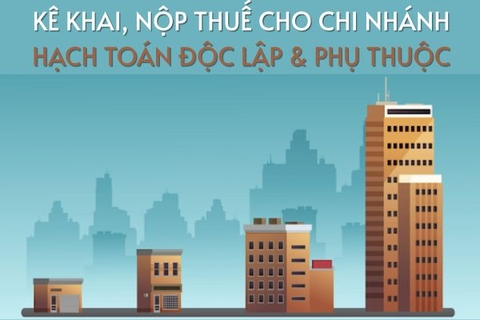 Kê khai, nộp thuế cho chi nhánh hạch toán độc lập & phụ thuộc: Hướng dẫn mới nhất