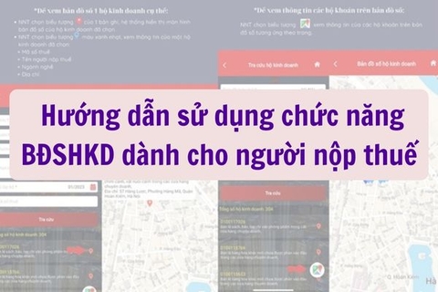 Bản đồ số hộ kinh doanh và nguyên tắc vận hành