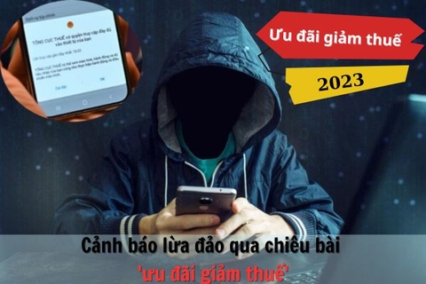 Cảnh báo lừa đảo qua chiêu bài 'ưu đãi giảm thuế'