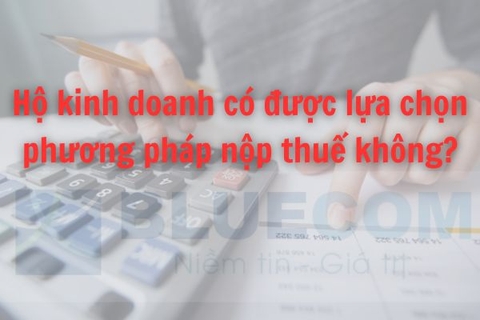 Hộ kinh doanh có được lựa chọn phương pháp nộp thuế không?