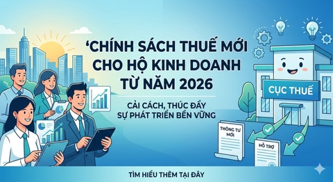 Chính sách thuế mới cho hộ kinh doanh từ năm 2026