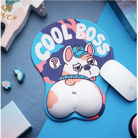 Lót chuột 3D đệm cao su silicon Bulldog LOTCHUOT3D-BULLDOG