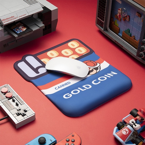 Lót chuột 3D đệm cao su silicon Gold Coin LOTCHUOT3D-GOLDCOIN