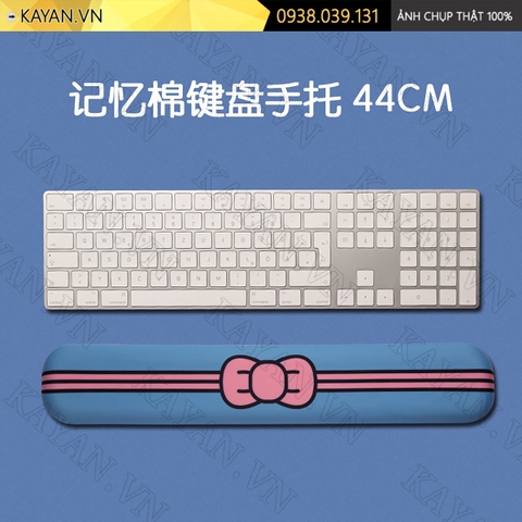 Kê tay đệm cao su non 36x8cm Nơ xanh dương KETAY-NOXANH-36X8
