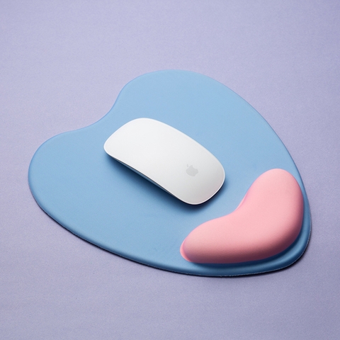 Lót chuột 3D đệm cao su silicon Trái tim xanh dương LOTCHUOT3D-TRAITIMXANHDUONG