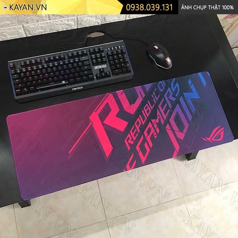 Lót chuột chống nước cỡ lớn 80x30cm dày 3mm ROG-01-80X30