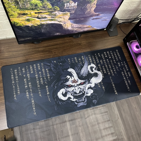 Tấm lót chuột máy tính, kích thước: 90x40x0.3cm, mẫu: ONI-08-90X40