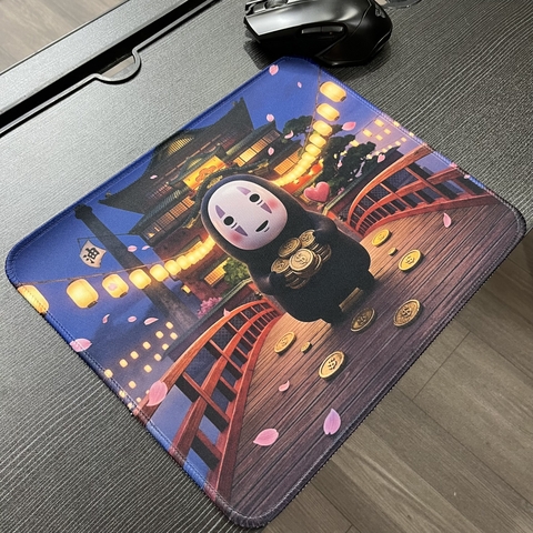 Tấm lót chuột máy tính, kích thước: 30x25x0.3cm, mẫu: GHIBLI-07-30X25