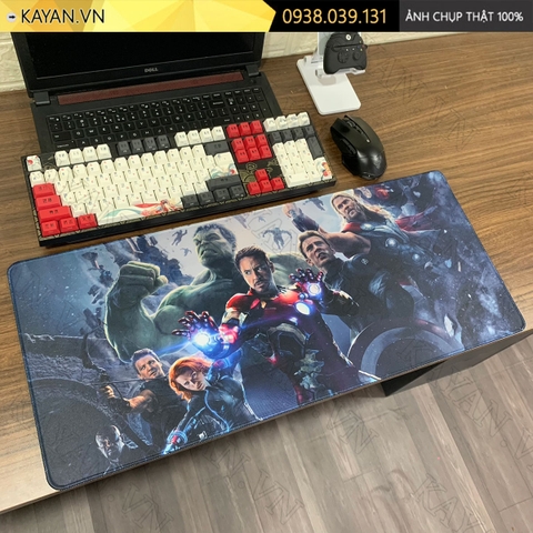 Lót chuột chống nước cỡ lớn 70x30cm dày 3mm AVENGERS-07-70X30