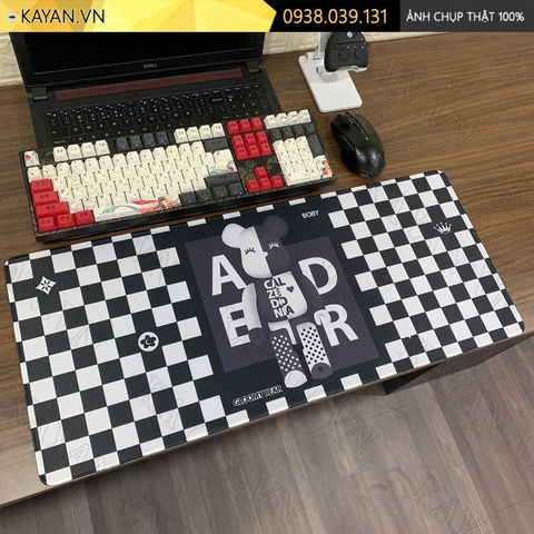 Lót chuột chống nước cỡ lớn 70x30cm dày 3mm BEARBRICK-06-70X30