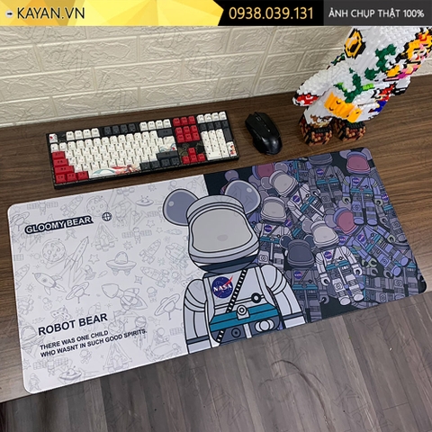 Lót chuột chống nước cỡ lớn 90x40cm dày 3mm BEARBRICK-10-90X40