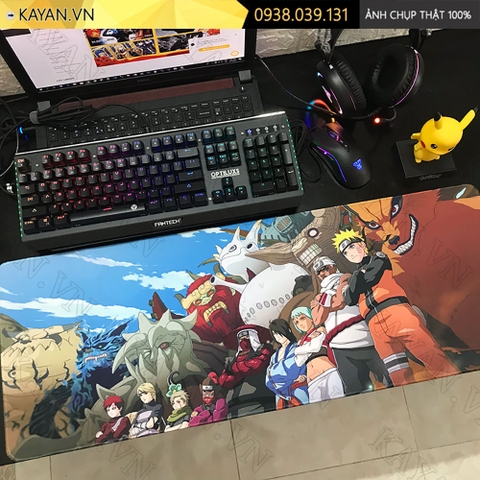 Lót chuột chống nước cỡ lớn 90x40cm dày 3mm NARUTO-10-90X40