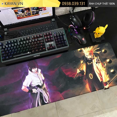 Lót chuột chống nước cỡ lớn 80x30cm dày 3mm NARUTO-08-80X30