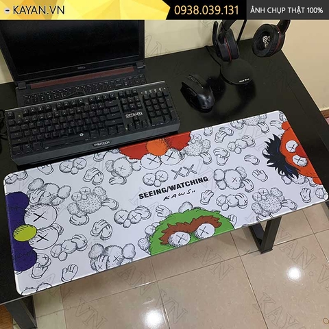 Lót chuột chống nước cỡ lớn 80x30cm dày 3mm KAWS-04-80X30