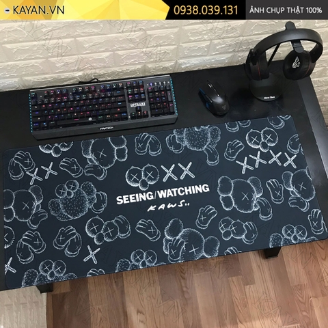 Lót chuột chống nước cỡ lớn 90x40cm dày 5MM KAWS-01-90X40-5MM