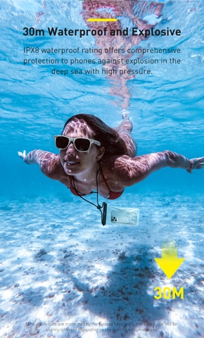 Túi Chống Nước OS-Baseus AquaGlide Waterproof Phone Pouch with Cylindrical Slide Lock