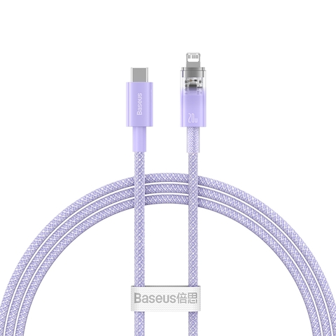 Cáp Sạc Nhanh C to iP Baseus Explorer Series Fast Charging Cable with Smart Temperature Control Type-C to iP 20W