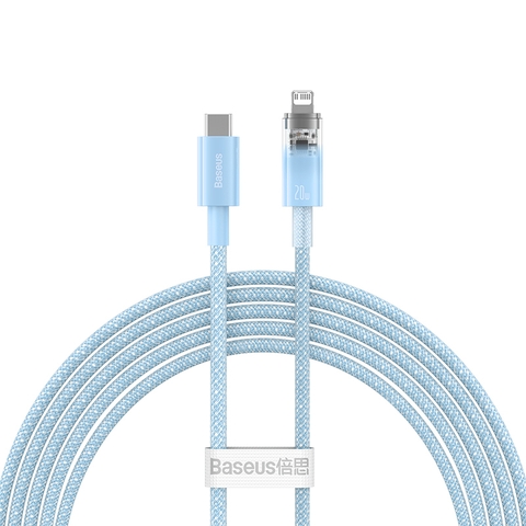 Cáp Sạc Nhanh C to iP Baseus Explorer Series Fast Charging Cable with Smart Temperature Control Type-C to iP 20W