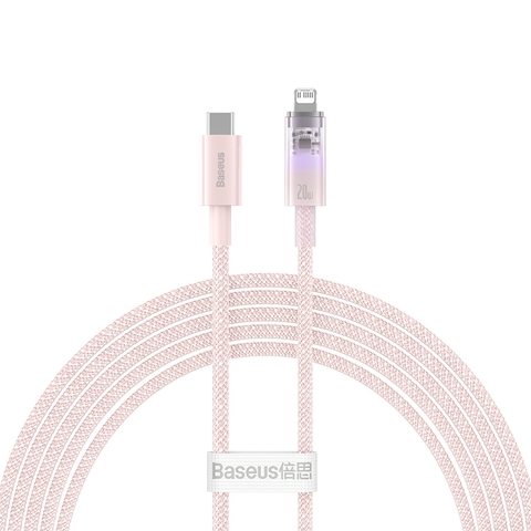 Cáp Sạc Nhanh C to iP Baseus Explorer Series Fast Charging Cable with Smart  Temperature Control Type-C to iP 20W Baseus Official Mall Việt Nam - Store  Baseus Chính Hãng
