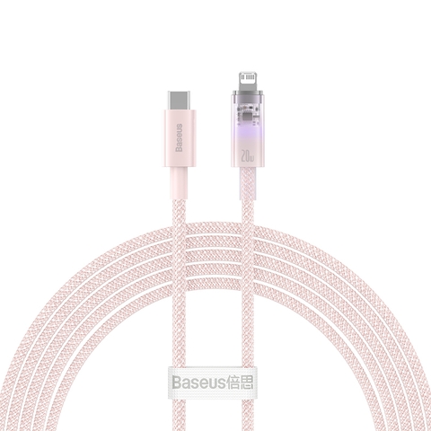 Cáp Sạc Nhanh C to iP Baseus Explorer Series Fast Charging Cable with Smart Temperature Control Type-C to iP 20W