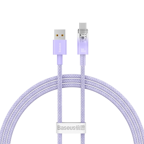 Cáp Sạc Nhanh USB to Type-C Baseus Explorer Series Fast Charging Cable with Smart Temperature Control USB to Type-C 100W