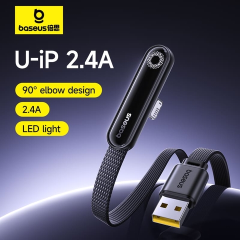 Cáp Sạc Nhanh Baseus MVP 3 2.4A USB to Ln | Đầu Gập Chữ L Chuyên Dùng Chơi Game