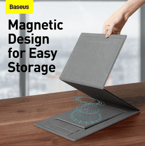 Đế Giữ Laptop Baseus Ultra High | Xếp Gọn Siêu Mỏng, Chỉnh Góc Nghiêng, Tản Nhiệt Tốt, Chịu Lực Tốt