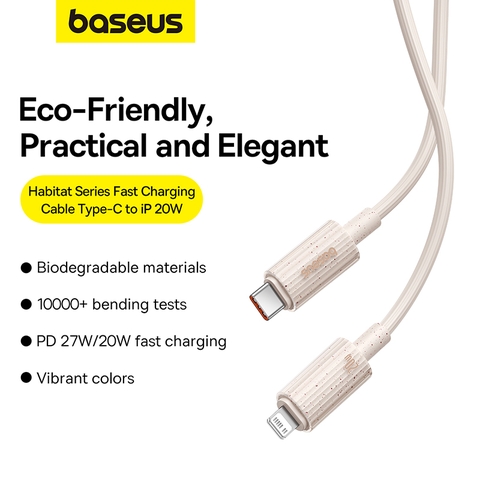 Cáp Sạc Nhanh C to iP Baseus Habitat Series Fast Charging Cable Type-C to iP 20W