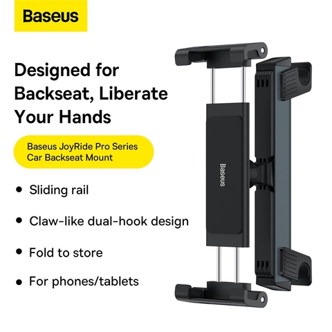 Giá Đỡ Điện Thoại, Máy Tính Bảng Baseus JoyRide Pro | Gắn Sau Lưng Ghế Ô Tô, Có Thể Gấp Gọn