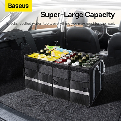 Túi Đựng Đồ Xếp Gọn Trên Xe Ô Tô Baseus OrganizeFun Series Car Storage Box 60L Cluster