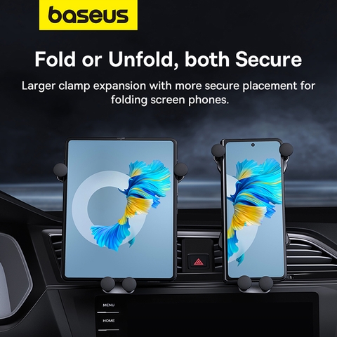 Đế Giữ Điện Thoại Ô Tô Baseus UltraControl Mega Series Folding Screen Phone Car Mount