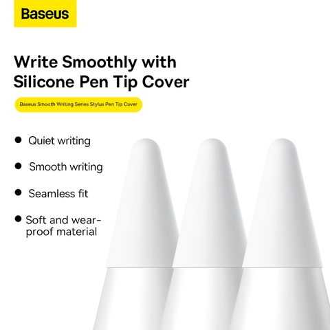 Đầu bút cảm ứng Baseus Smooth Writing Series Stylus Pen Tip Silicone Cover