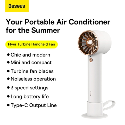 Quạt Cầm Tay sử dụng pin Mini Baseus Flyer Turbine Handheld Fan（4000mAh）