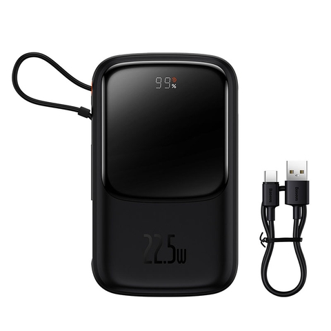 Pin dự phòng tích hợp cáp sạc Baseus Qpow Pro Digital Display Fast Charge Power Bank 10000mAh 22.5W（With Simple charging cable Type-C 3A 0.5M )