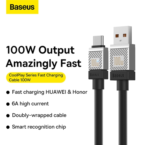 Cáp Sạc Nhanh Type-C Baseus CoolPlay Series Fast Charging Cable USB to Type-C 100W