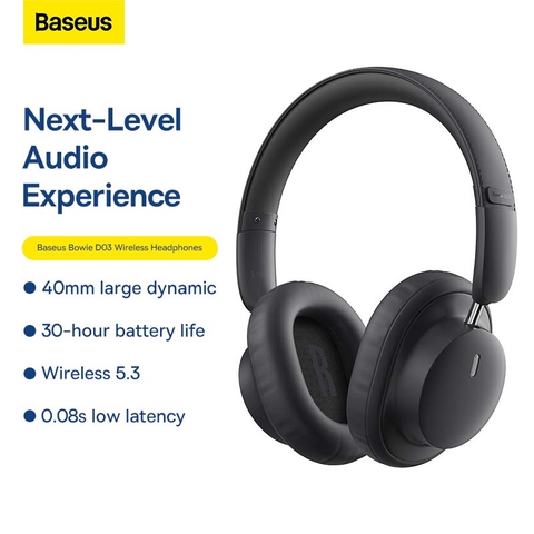 Tai Nghe Chụp Tai Chống Ồn Baseus Bowie D03 Wireless Headphones