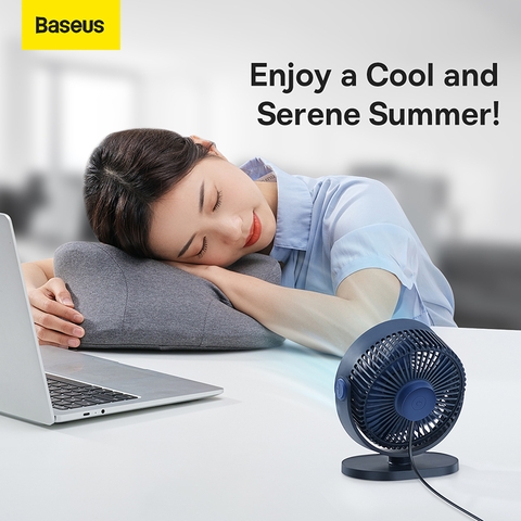 Quạt Sạc Để Bàn Di Động Baseus Serenity Desktop Fan 2000 mAh