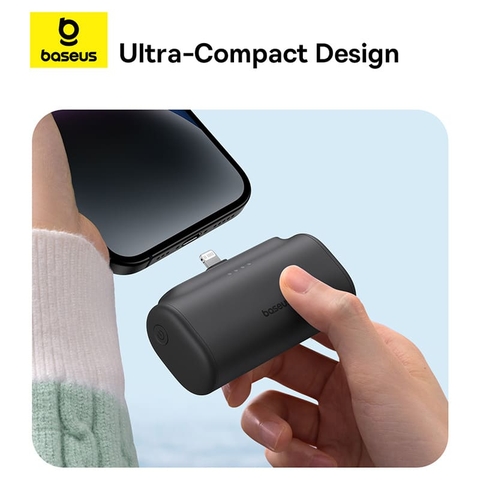 Sạc Dự Phòng Baseus 5000mAh 20W | Cắm Trực Tiếp Cổng Ln, Nhỏ Gọn, Sạc Nhanh PD