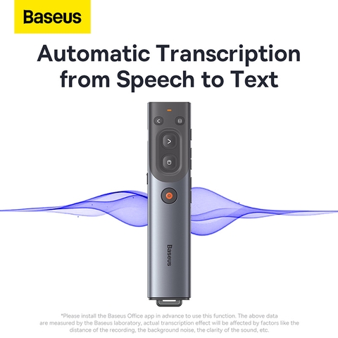 Bút laser trình chiếu Baseus Orange Dot AI Wireless Presenter (Có thể chiếu trên màn hình LED)