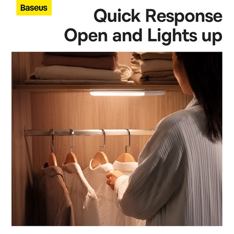 Đèn Cảm Biến Chuyển Động Baseus Sunshine | Lắp Đặt Nam Châm, Sạc Type-C Tiện Lợi