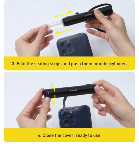 Túi Chống Nước OS-Baseus AquaGlide Waterproof Phone Pouch with Cylindrical Slide Lock