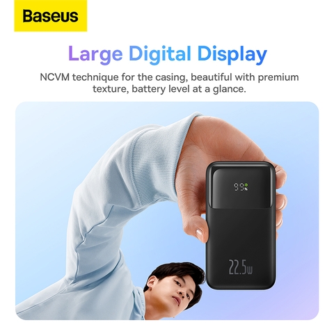 Sạc Dự Phòng OS-Baseus Comet Series Dual-Cable Digital Display Fast Charge Power Bank (Kèm dây sạc USB to C, 30cm)