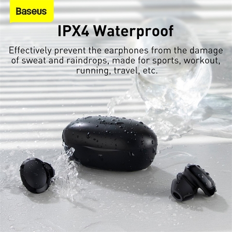 Tai Nghe TWS Baseus W11 Sạc Không Dây | Thiết Kế Bám Tai, Chống Mồ Hôi, Sạc Nhanh