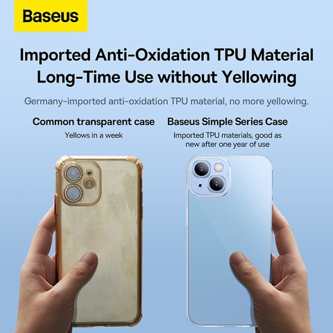 Ốp Lưng nhựa trong suốt Baseus Simple Series Protective Case For 14 2022