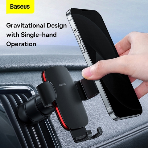 Bộ Đế Giữ Điện Thoại Khóa Tự Động Bằng Trọng Lực Gắn Trên Ô Tô Baseus Metal AgeⅡ Gravity Car Mount