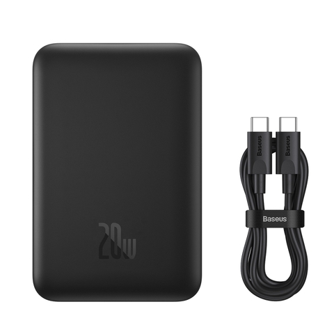 Pin Sạc Dự Phòng Không Dây OS-Baseus Magnetic Mini Air  Wireless Fast Charge Power Bank 10000mAh 20W (Kèm cáp sạc C to C, 20V-3A, 30cm)